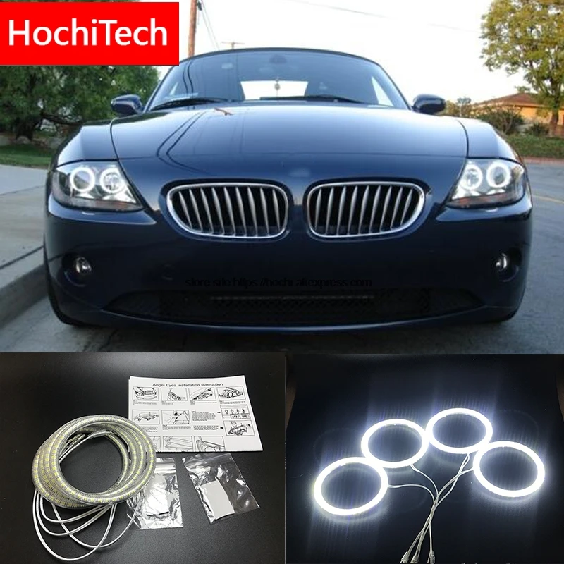 HochiTech для BMW Z4 E85 E86 2002-2008 ультра яркие красные/зеленые/Белый светодиодный ангельские глазки 2600LM 12 В halo Кольцо Комплект дневного света DRL