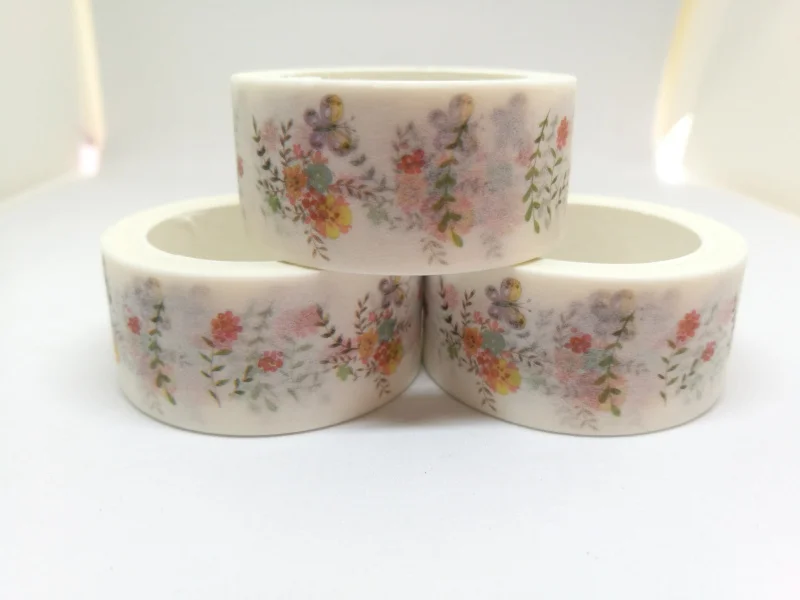 

2cm Cute flowers leaf Washi Tape adhesive tape DIY decoration Scrapbooking Sticker Label Masking Tape School Office Supply