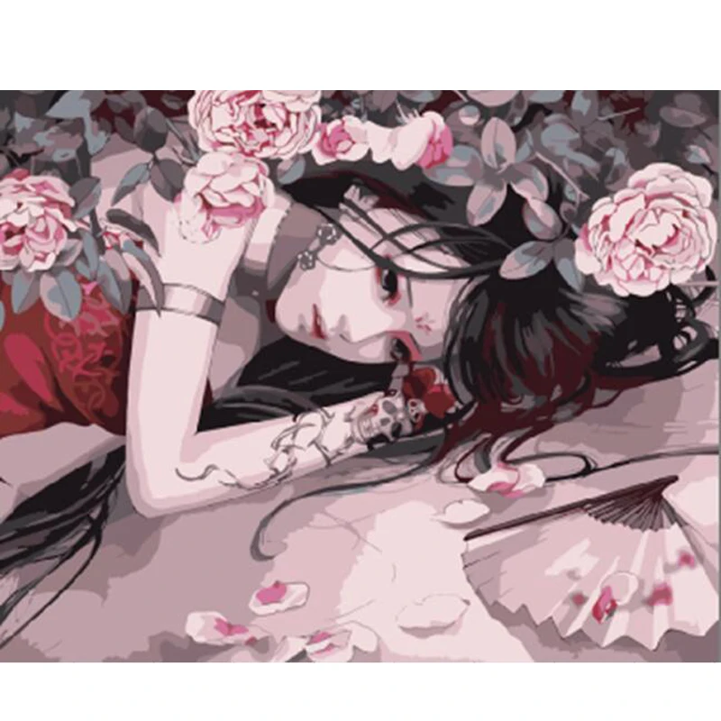 

HOME BEAUTY 40x50cm drawing picture paint on canvas diy digital oil painting by numbers home decoration craft gifts E166