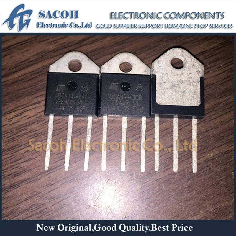 

Free Shipping 10Pcs BTA41-800B BTA41-700B BTA41-600B TOP3I 41A 600V/700V/800V Traics