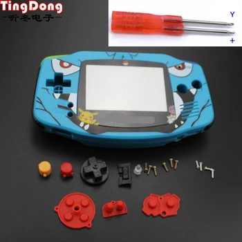 

Ting Dong Cartoon Limited Edition Full Housing Shell replacement for Nintendo Gameboy Advance for GBA Game Console Cover Case