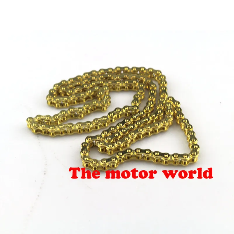 

GOLD T8F 108 links Chain 25H 136 Links with Master Link Spare For 47cc 49cc Mini Dirt Pocket Bikes Minimoto Motorcycle ATV QUA