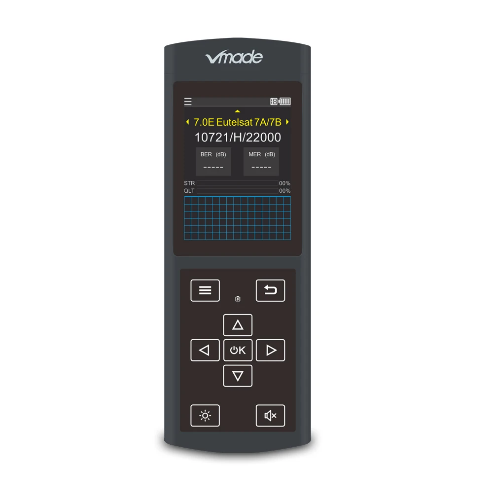 

Vmade DZ6370 Satellite Finder Meter V8 Finder HD DVB-S2 SatFinder MPEG2 MPEG4 with 3.0 inch LCD Display V8 Finder FTA Sat finder