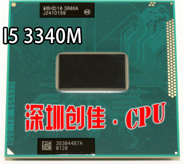 Оригинальный двухъядерный процессор Intel Core для мобильных телефонов I5 3340M 2 7 ГГц L3