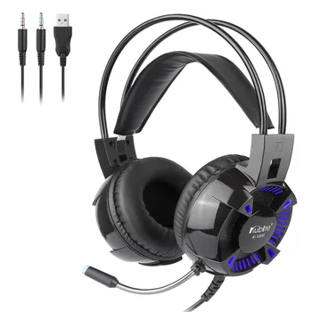 

Stereo Gaming Headset PS4 PC Kubite K1000 Wired Surround Sound Gaming Headphones With Microphone Earphone#G20