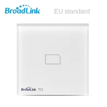 Tc2 broadlink interruptor de luz estándar de la ue 1 gang control remoto inalámbrico móvil pantalla táctil by broadlink rm2, casa inteligente automatización