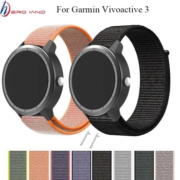 

Woven Nylon Strap For Garmin Vivoactive3 Replacement Quick Release Fit Band for Garmin Forerunner 645 Watch Band Bracelet belt