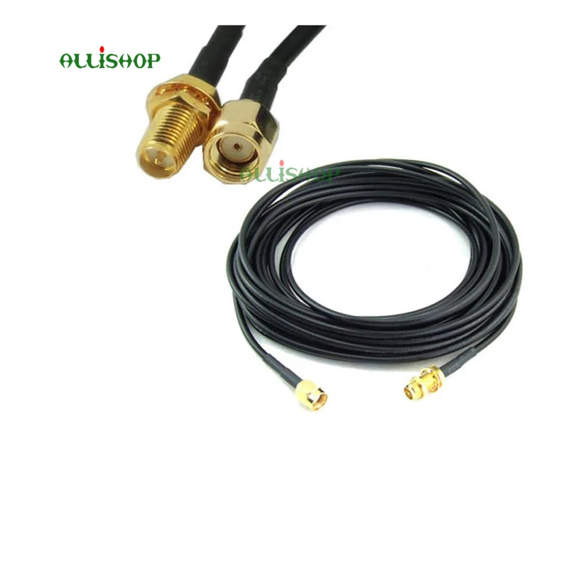 Buy 3/6/9 meter WiFi Antenna RP SMA Extension Coaxial