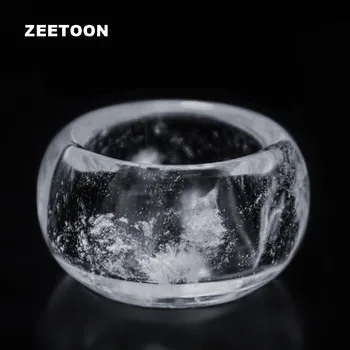 

50ml Japanese Style Boutique Natural Crystal Snow Teacup Master Cup Tea Bowl Kung Fu Tea Sets Teaware Creative Home Decoration