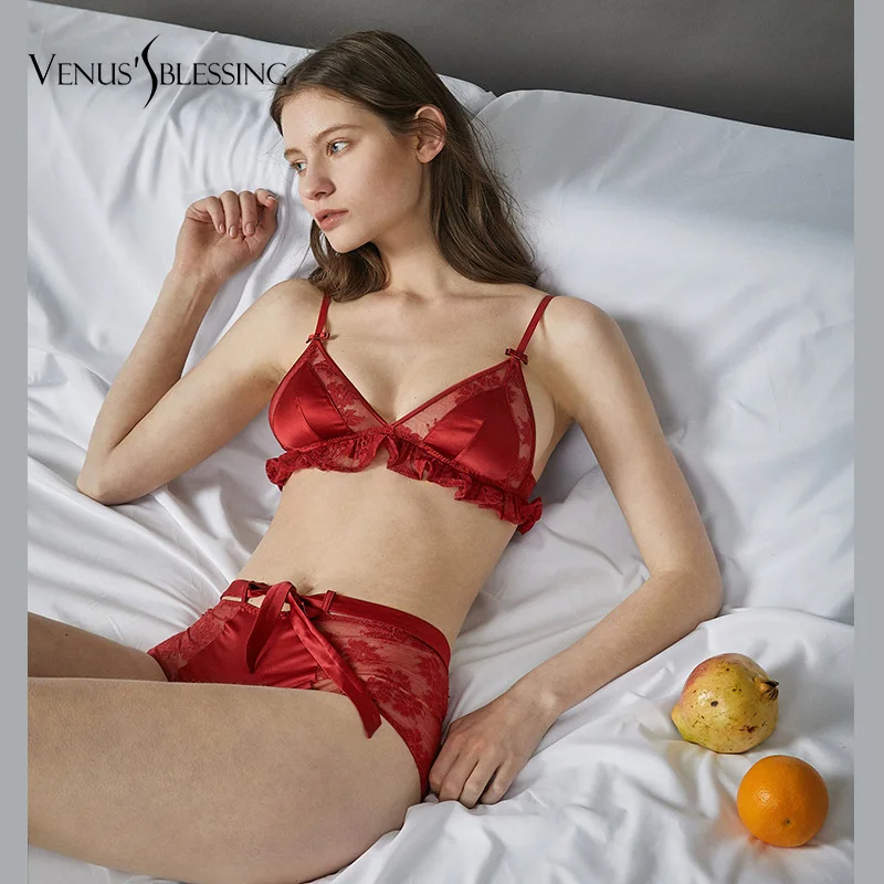 VENUS'S Bless женское нижнее белье ультратонкий бюстгальтер и трусики комплект VS