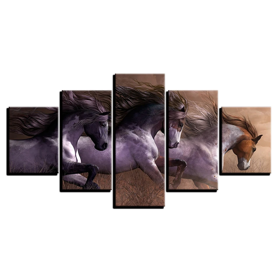

Full Diamond 5p Picture Diamond 5 Piece Animal Horse Variety Modern Embroidery Cross-stitch Rhinestone Mosaic Painting Home De
