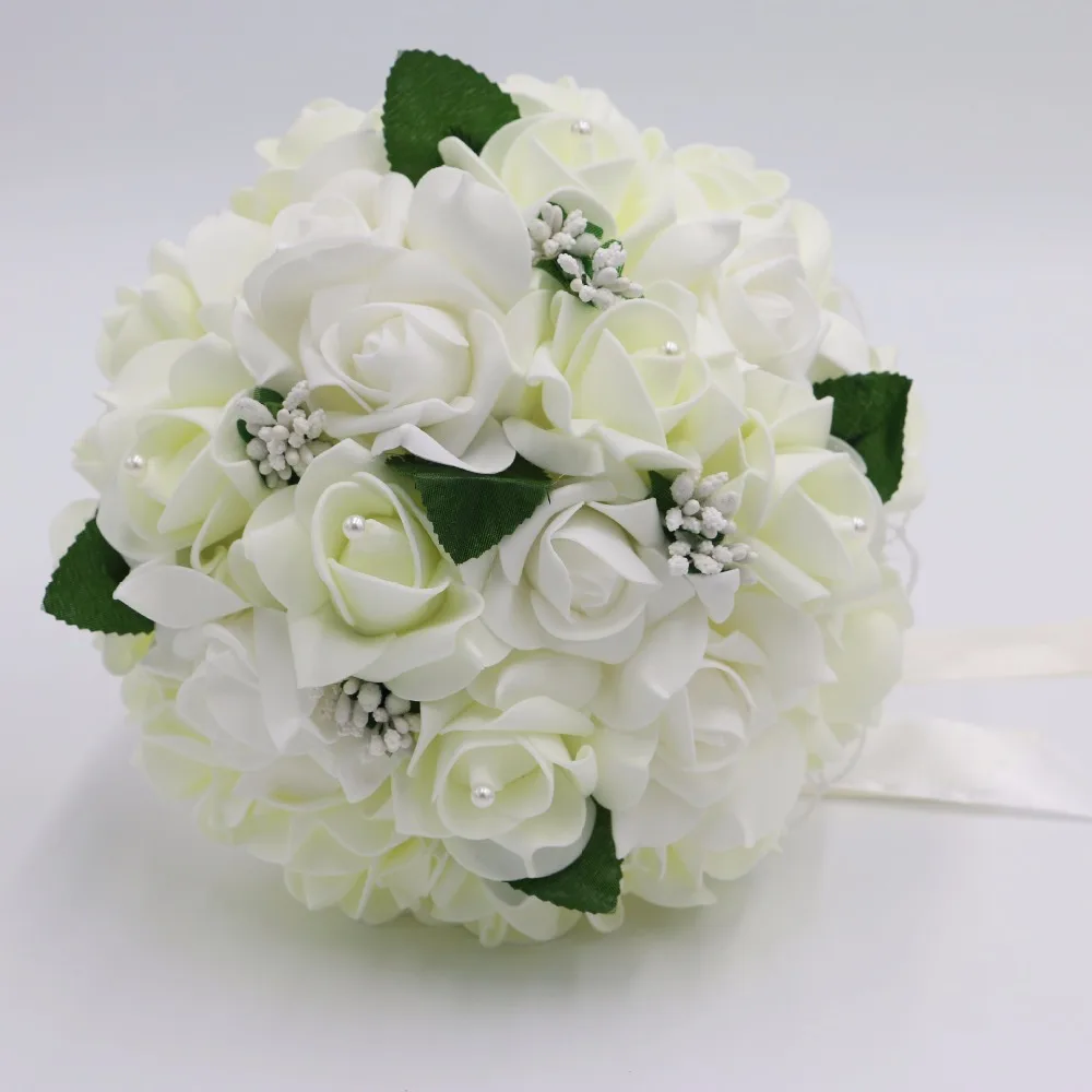 New Romantic сладкий букет невесты пены кружевные цветы Букеты Свадебные невесты свадебные реквизит аксессуары Buque De Noiva