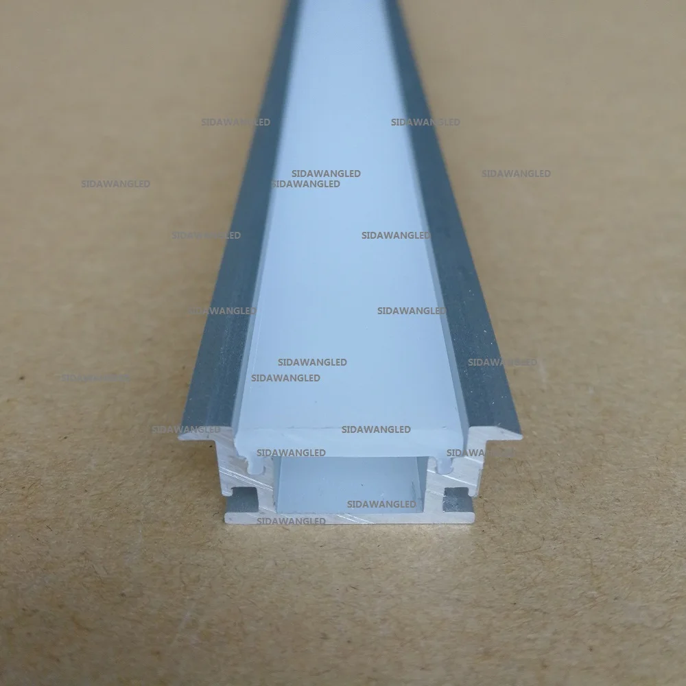 

50pcsx 100cm Waterproof Aluminum led profile with 3mm thickness PC diffuser, Floor Led Aluminum Profile for Led aluminum housing