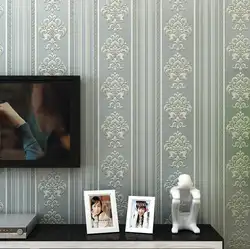 Роскошные 3D Modern Embossed стекаются полоса обоев/наклейка Дизайн в Вертикальную Полоску Гостиная Спальня обоями Coveri