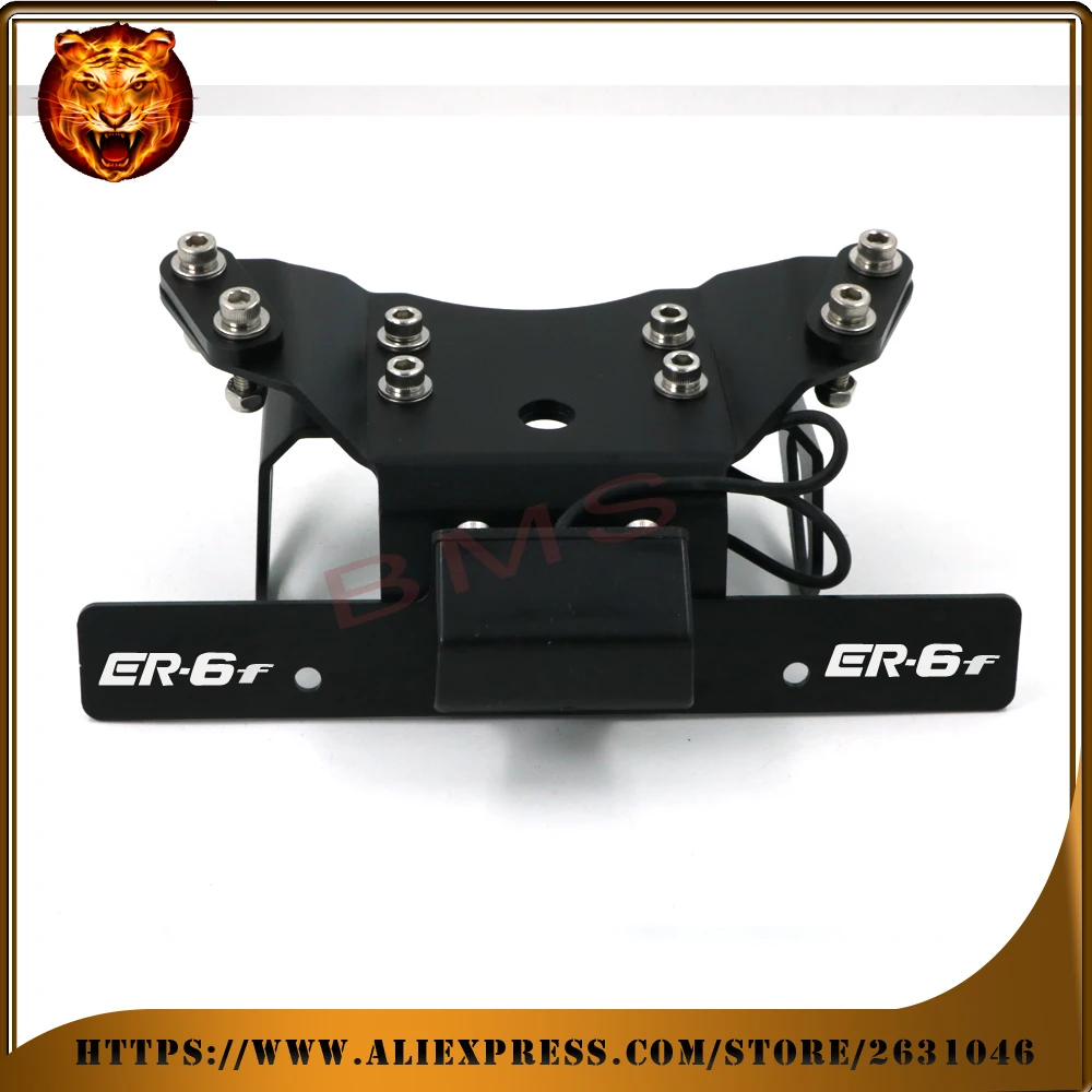 Motorcycle Fender Registration License Plate mount TailLight LED Holder
