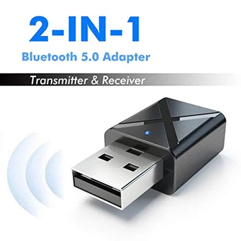 

2 in 1 USB Bluetooth Transmitters 5.0 Wireless Audio Music Stereo adapter Dongle receiver for TV PC Bluet Dex Mode