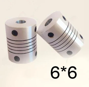 

30pcs/lot 6x6 CNC Motor Jaw Shaft Coupler 6mm to 6mm 6 to 6 Flexible Coupling 18mm OD 25mm length (D18 L25)