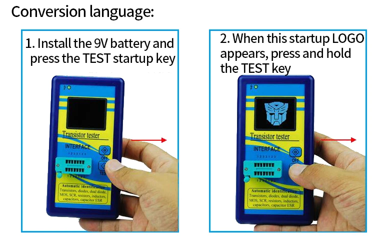 Color Screen Display Digital Resistance Inductance Capacitance Meter Multi functional M328 Transistor Tester