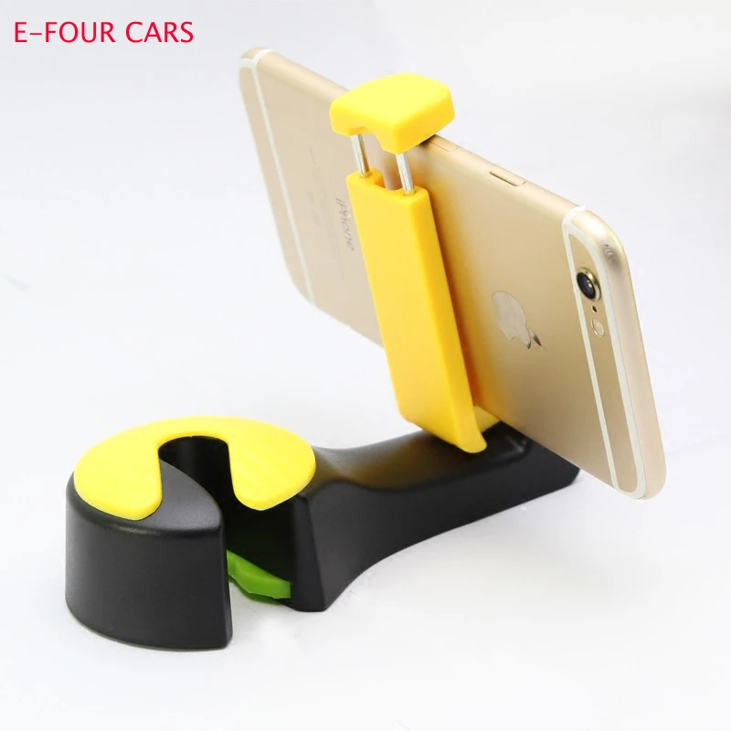 

E-FOUR Car Hanger Back Seat Clip Fastener Hook for Coat Bag with Function Phone Holder Headrest Clip Car Coat Hanger Stand Phone