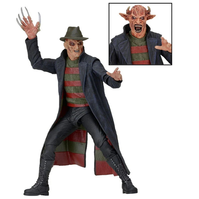 الكرتون 7 18 سنتيمتر جديد كابوس فريدي كروجر Pvc عمل الشكل دمية نموذج لعبة هدية Freddy Krueger Pvc Action Figuremodel Toy Aliexpress