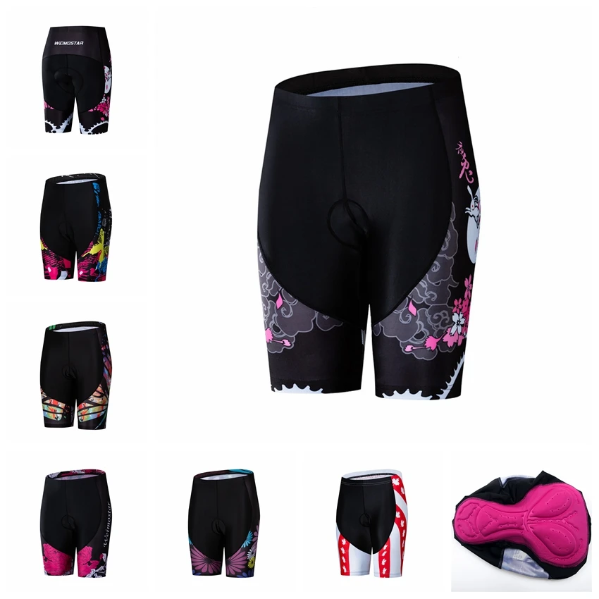 

Weimostar 2019 Cycling Shorts Women Bike Silicone Padded Shorts Girl MTB Bottom Bicycle racing Ropa Ciclismo maillot tights pink