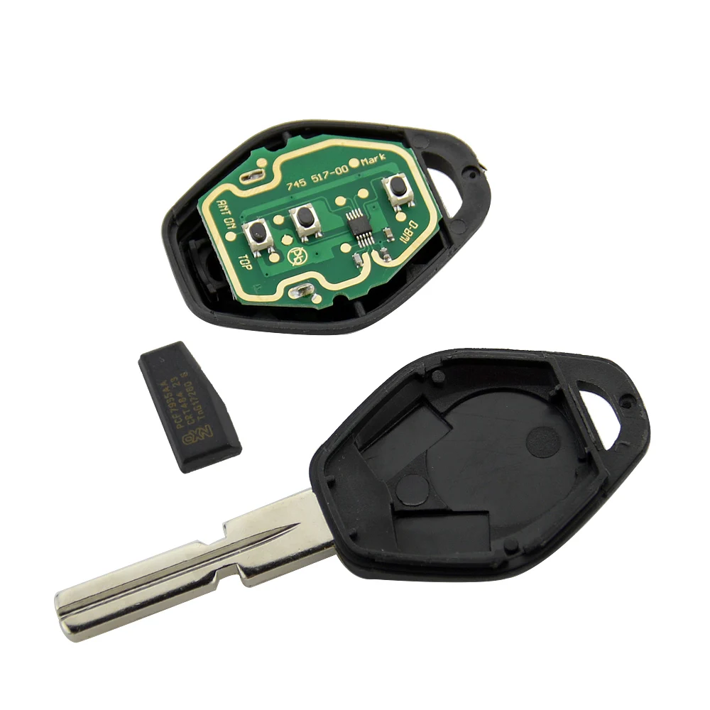 OkeyTech Автомобильный Дистанционный ключ 315/433 МГц для BMW EWS 1/3/5/7 серий, X3 X5 Z3 Z4 с ID44 чип передатчик бесключевого доступа HU58 92 лезвие