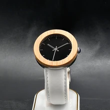 BOBO BIRD Brand Wood Watch With Genuine Leather Band Personal Men and Women Wooden Wristwatch as