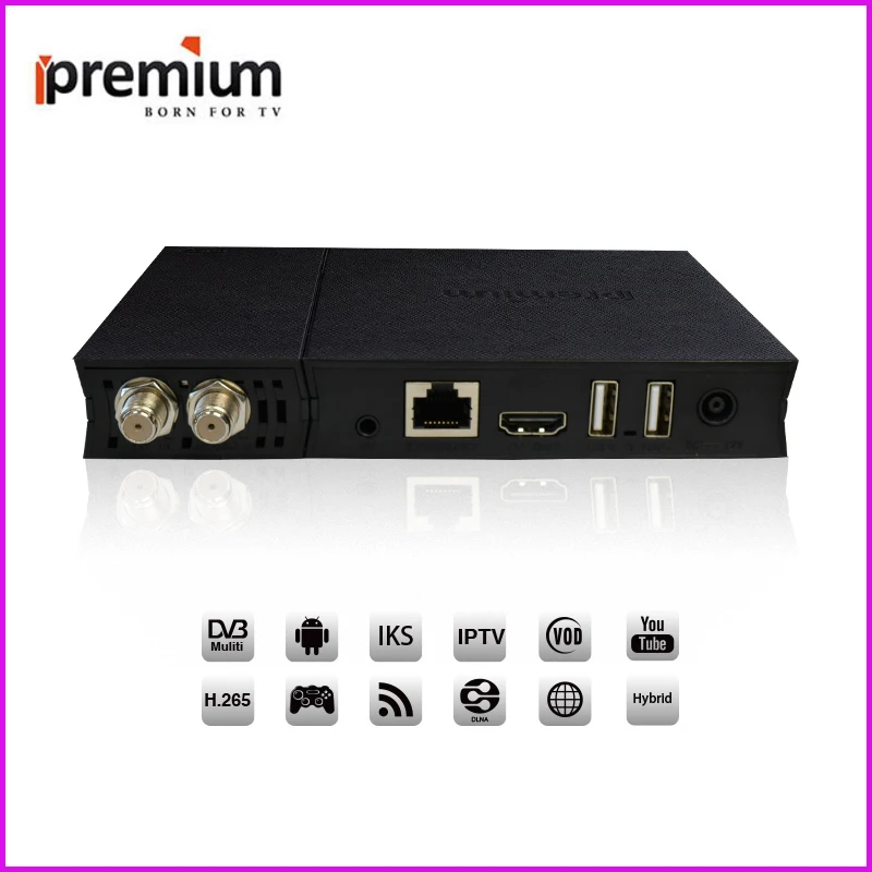 Ipremium 4K потоковый медиаплеер Ultra HD Android IP TV Box DVB S2 T2 приемник|media player|multi media player4k smart |