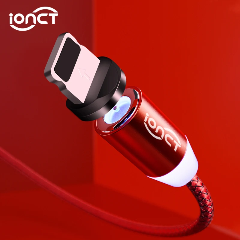 

iONCT Magnetic USB Cable Micro Cable Nylon Magnet Fast Charging for Android iPhone Type C Cable Magnetic Charger Microusb
