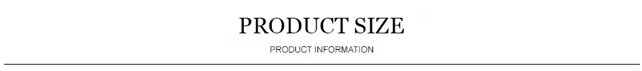 PRODUCT SIZE