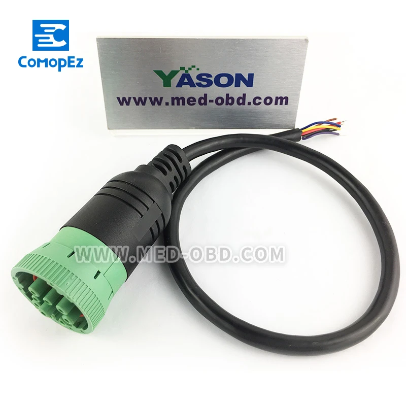 

Cable, Female J1939 (9pin) to Open End, 1ft, 9 pins Wired
