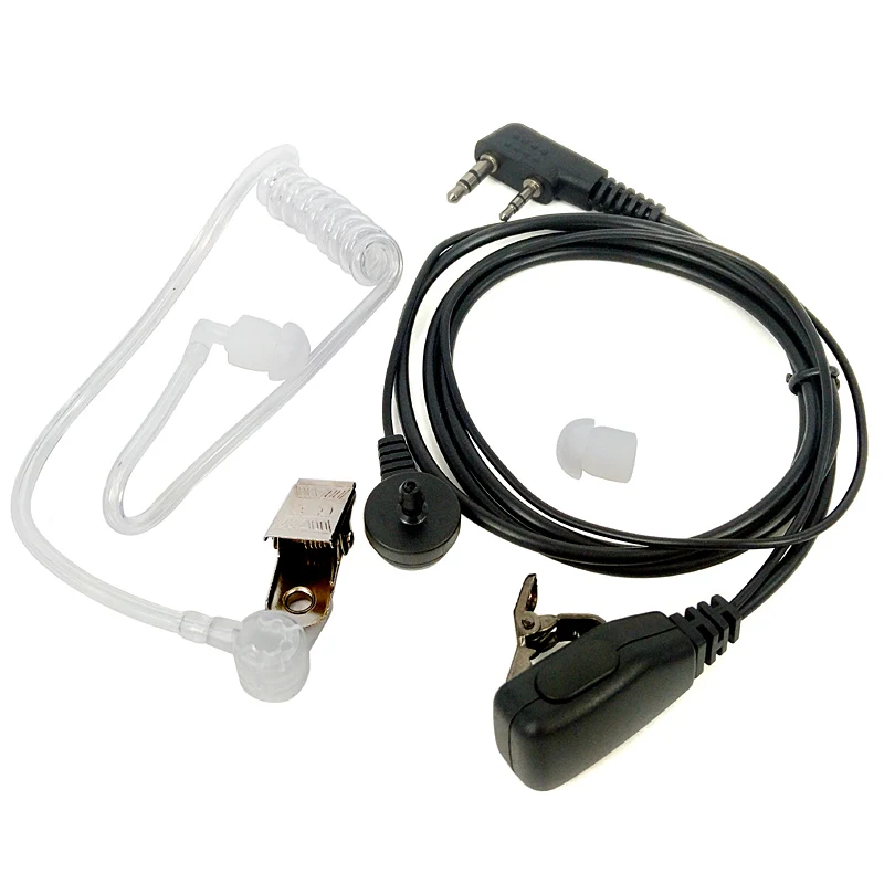 Air Acoustic Tube Mic Speaker Earpiece For Kenwood Baofeng Walkie Talkie 7