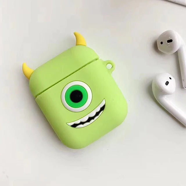 3D мультфильм беспроводной Bluetooth чехол для наушников для Apple AirPods силиконовый зарядный чехол для наушников Защитный чехол для AirPods - Цвет: Single eye 7