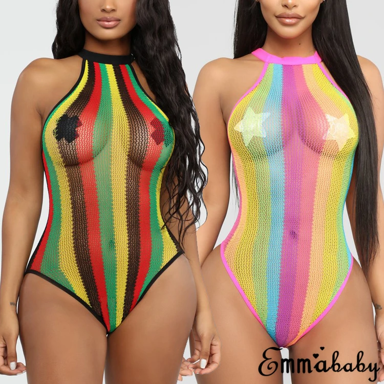 rainbow monokini