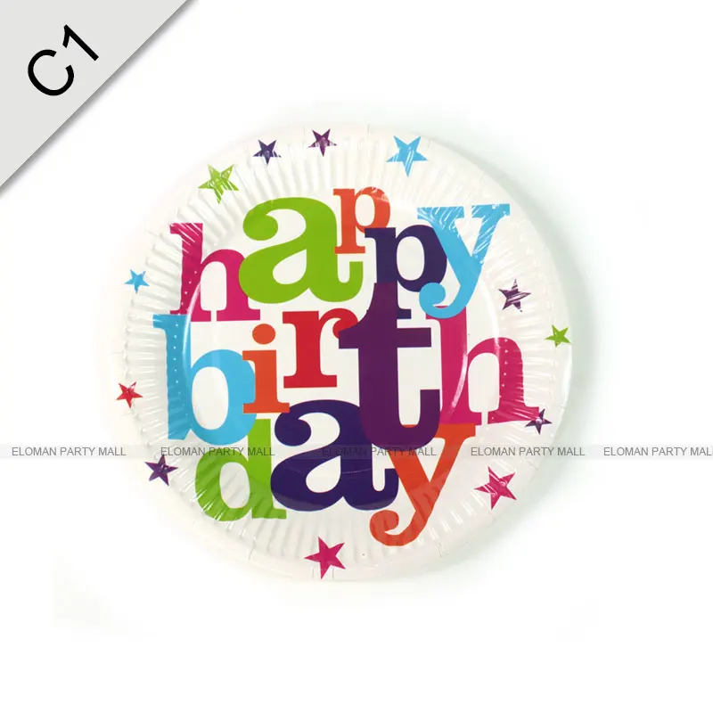 6 шт. 7 дюймов мультфильм автомобиль diposable бумажные тарелки для вечеринка для мальчика день рождение детей с днем рождения бумаги тарелка для торта - Цвет: C1