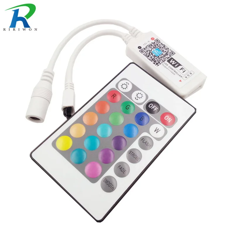RiRi wсветодиодный led RGB контроллеры 24 к wifi DC 12 В пульт светодиодный управления LED контроллер музыка и режим таймера