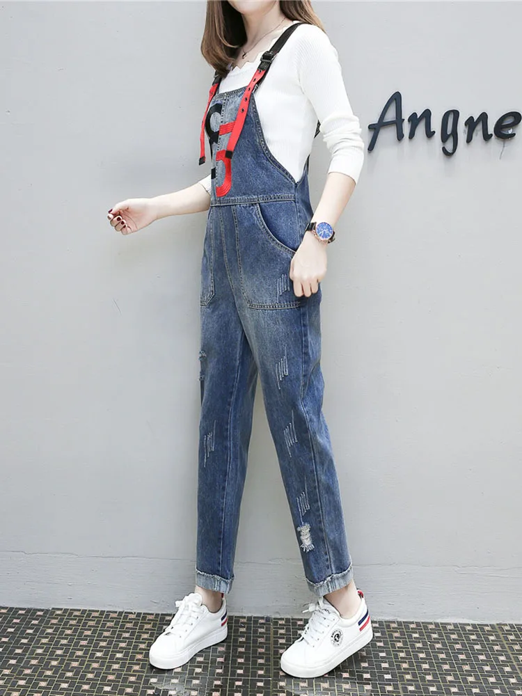 Womens Spring Autumn New Denim Overalls Black and Blue Jumpsuits Casual S-2XL Jumpsuits Pencil Pant Jeans Romper Female NO856 Womens Spring Autumn New Denim Overalls Black and Blue Jumpsuits Casual S-2XL Jumpsuits Pencil Pant Jeans Romper Female NO856
