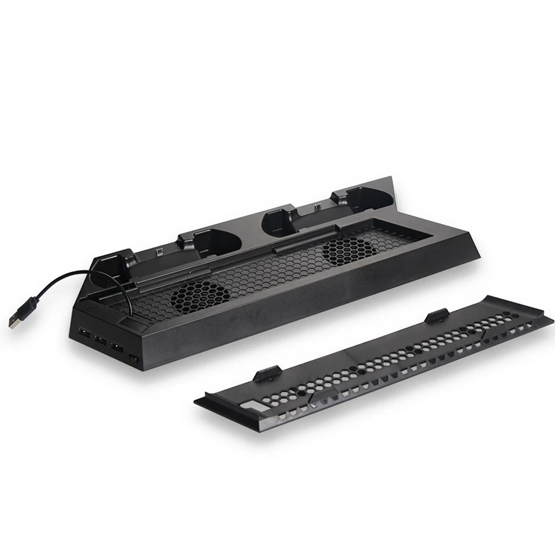

For PS4 Stand PS4 Slim Vertical Stand Cooling Fan with Gaming Controller Dual Charging Station Dock for Sony Playstation 4 Sli