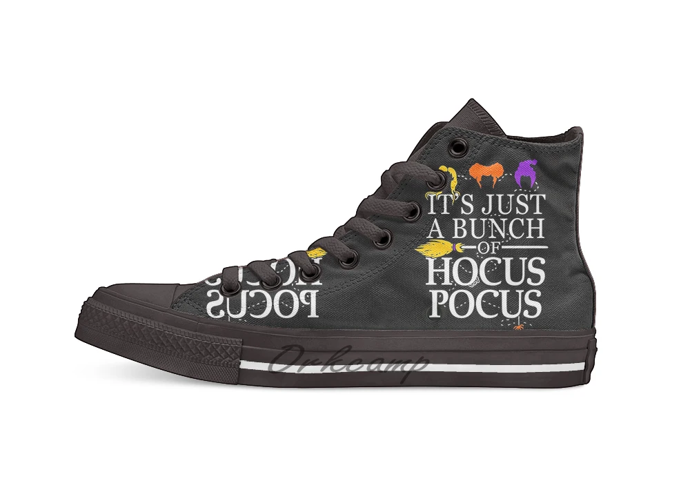 

It's Just a Bunch of Hocus Pocus Novelty Design Casual Canvas Shoes Custom shoes Drop Shipping