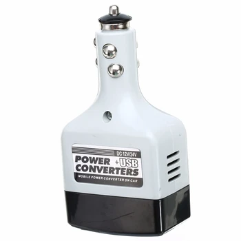 

New Car Usb Power Socket DC 12V/24V to AC 220V Car Charge Power Converter Adapter Charger USB Inverter
