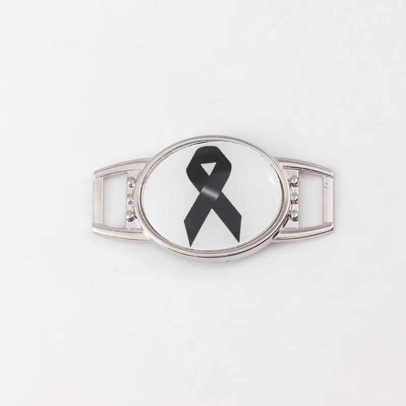 shoelace charms with black