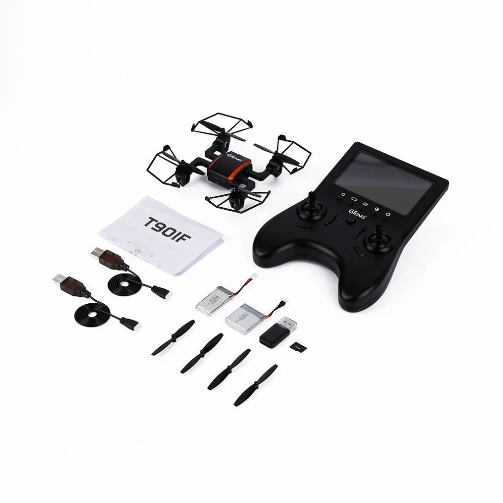 1set Gteng T901F 4CH 6-Axis Quadcopter Drone 2.0 MP Camera FPV RC Drone Helicopter