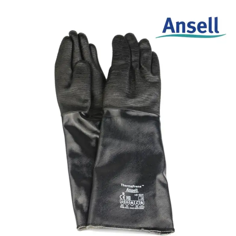 Ansell gloves neoprene chemical resistance, high temperature liquid