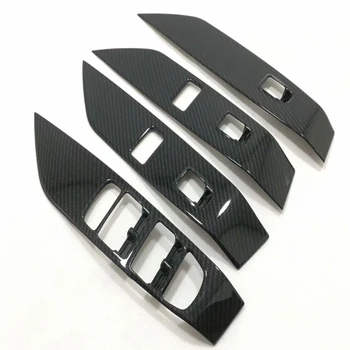

Left Hand Drive Plastic Interior Door Armrest Window Switch Button Cover Trim 4pcs Car Styling For Jaguar E-Pace 2017 2018 2019