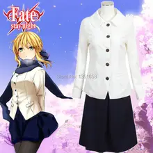 Fate / Stay night zero Saber cosplay para mujeres trajes el rey el más nuevo cos Hollaween vestidos fiesta
