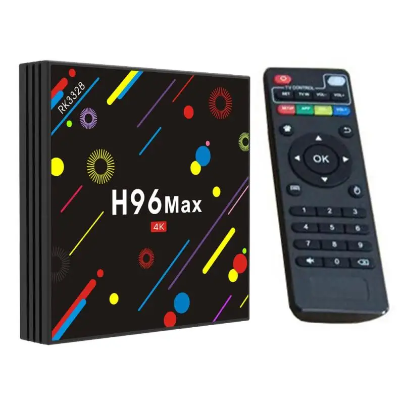 

H96 Max H2 Android 7.1 TV Box RK3328 Quad Core 64Bit 4GB/32GB Dual WiFi H.265 UHD 4K VP9 HDR Bluetooth 100M LAN Media Player