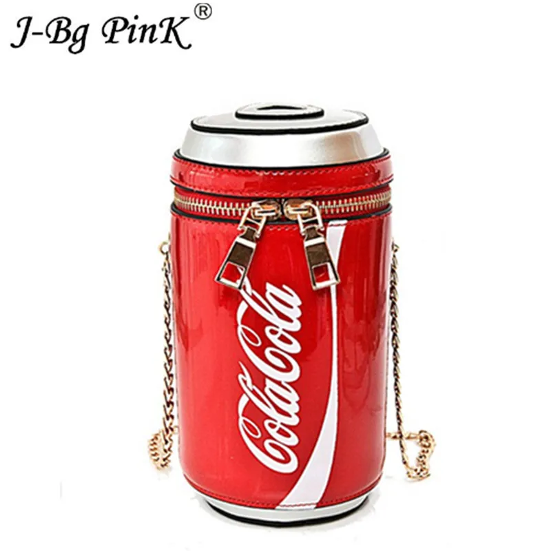 

2018 Fashion Women Evening Bag Creative Funny Cola Bottles Shoulder Bag for Girls Crossbody Bags Personality Purse Messenger Bag