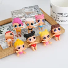 1PCS Chidren 4cm LoL Doll Unpacking Baby Tear Open Color Change Egg Mini LoL Dolls Model Action Figure Toys Kids Gift