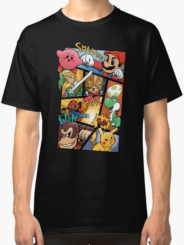 Новый Dairanto Smash Bros Мужская футболка Размер S-2XL брендовая мужская одежда наивысшего