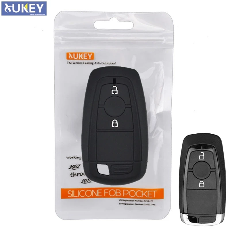 Силиконовый чехол для Ford EcoSport 2018 с двумя кнопками|2 button|key case for carcar key cover |
